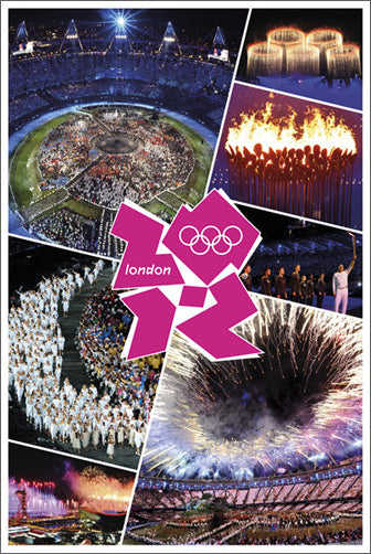 London 2012 Olympics Opening Ceremony Commemorative Poster - Pyramid (UK)