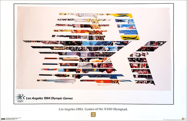 Los Angeles 1984 Summer Olympic Games Official IOC Commemorative Poster Reproduction