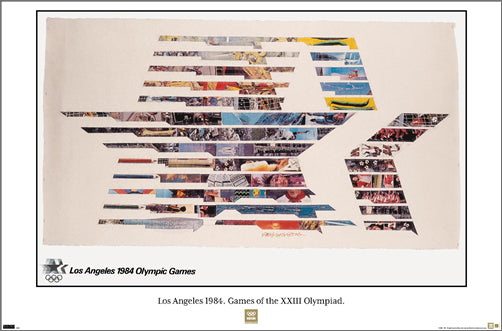 Los Angeles 1984 Summer Olympic Games Official IOC Commemorative Poster Reproduction