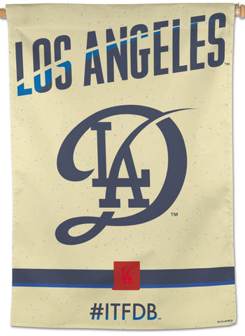 Los Angeles Dodgers MLB City Connect Edition Official 28x40 Wall Banner - Wincraft 2024