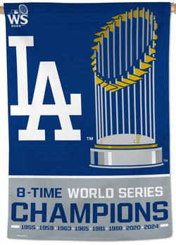 *SHIPS 11/11* Los Angeles Dodgers 2024 World Series Champions Premium 28x40 Wall Banner - Wincraft Inc.