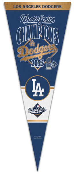 *SHIPS 11/14* Los Angeles Dodgers 2025 World Series Champions Premium Felt Collector's Pennant - Wincraft