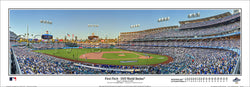 *SHIPS 12/02* Los Angeles Dodgers 2025 World Series "First Pitch" Dodger Stadium Panoramic Poster Print - Everlasting Images  (CA-464)