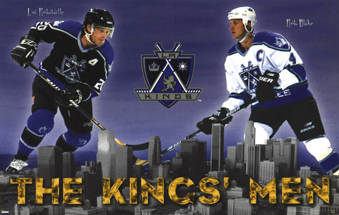 Los Angeles Kings "The Kings' Men" Poster (Luc Robitaille, Rob Blake) - Costacos 1998