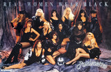 Los Angeles Raiderettes "Real Women Wear Black" 1992 Official Poster - Costacos Final Stock Collection