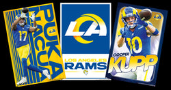 COMBO: Los Angeles Rams NFL Football 3-Poster Combo (Puka Nacua, Cooper Kupp, Logo Posters)