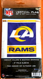 Los Angeles Rams LA-Style Official NFL Team Logo and Script Team 28x40 Wall BANNER - Wincraft Inc.