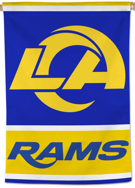 Los Angeles Rams LA-Style Official NFL Team Logo and Script Team 28x40 Wall BANNER - Wincraft 2026