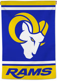 Los Angeles Rams Ram's-Head-Style Official NFL Team Logo and Script Team 28x40 Wall BANNER - Wincraft 2026