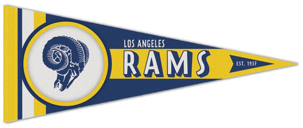 Los Angeles Rams NFL Retro Collection 1950s-70s-Style Premium Felt Collector's Pennant - Wincraft