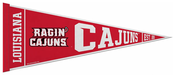 University of Louisiana at Lafayette RAGIN CAJUNS Official NCAA Team Felt Pennant - Rico Inc.