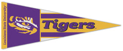 LSU Tigers Official NCAA Team Premium Felt Collector's Pennant - Wincraft Inc.