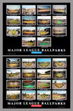 Major League Ballparks - All 30 MLB Baseball Stadiums circa 2004 2-Poster Combo Set - Aerial Views