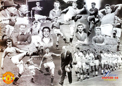Manchester United "1958 Remembered" Commemorative Poster - U.K. 1999