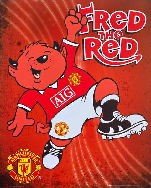 Manchester United "Fred the Red" Mascot Poster - GB Eye 16x20
