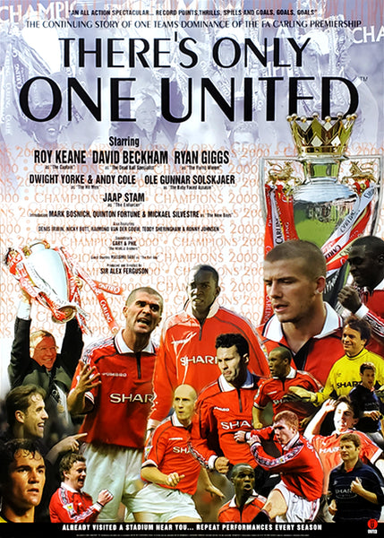 Manchester United "The Story of 2000" EPL Football Championship Wall Poster - U.K. Posters