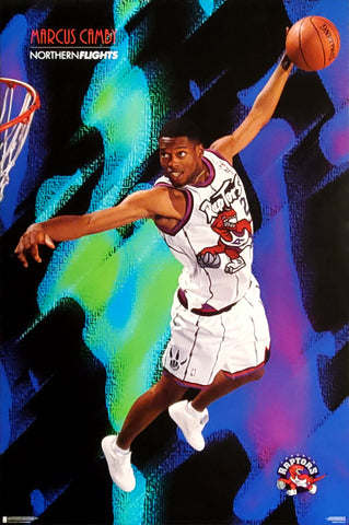 Marcus Camby "Northern Flights" Toronto Raptors NBA Action Poster - Costacos 1996