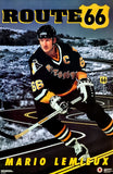 Mario Lemieux "Route 66" Pittsburgh Penguins 1992 NHL Theme Action Poster - Costacos Final Stock Collection