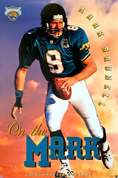 Mark Brunell "On the Mark" Jacksonville Jaguars NFL QB Action Poster - Costacos 1996