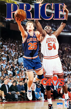 Mark Price "Battle the Bulls" Cleveland Cavaliers Poster - Starline 1993