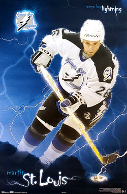 Martin St. Louis "Lightning Strike" Tampa Bay Lightning Poster - Costacos 2005