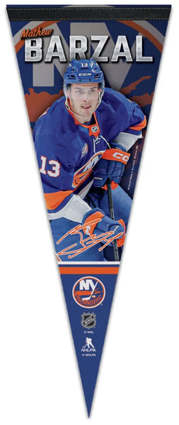 Matthew Barzal Signature Series New York Islanders Premium Felt Collector's Pennant - Wincraft 2023