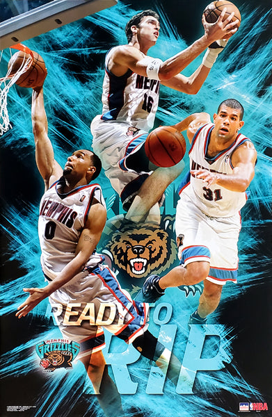 Memphis Grizzlies "Ready to Rip" (Gooden, Battier, Pau Gasol) Poster - Starline 2003