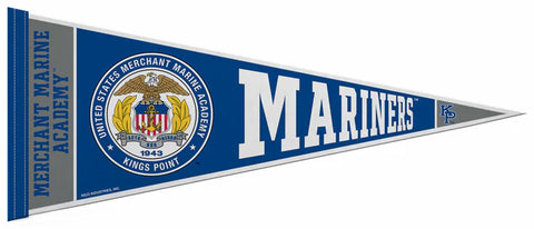 United States Merchant Marine Academy Kings Point MARINERS Official NCAA Team Felt Pennant - Rico Inc.