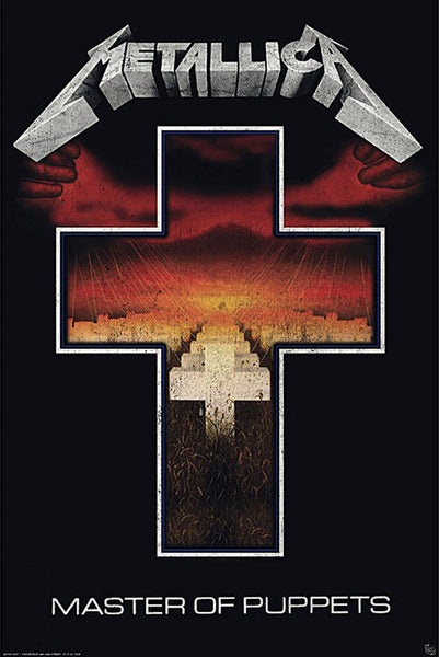 Metallica Master of Puppets Album Cover Art Official Retro 24x36 Wall Poster - GB Eye