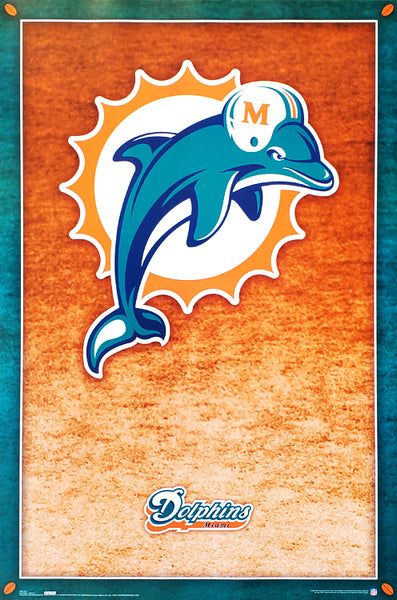 Miami Dolphins Official NFL Football Team Logo Poster - Costacos 2007