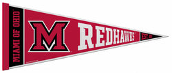 Miami University of Ohio REDHAWKS Official NCAA Team Felt Pennant - Rico