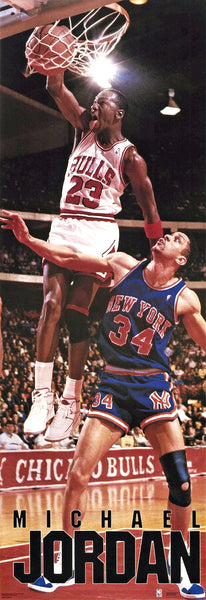 Michael Jordan "Poster Slam" Chicago Bulls 1987 HUGE Door-Sized Vintage Original Poster - Costacos Final Stock Collection