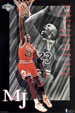 Michael Jordan "At My Mercy" Chicago Bulls 1993 NBA Theme Action Poster - Costacos Final Stock Collection