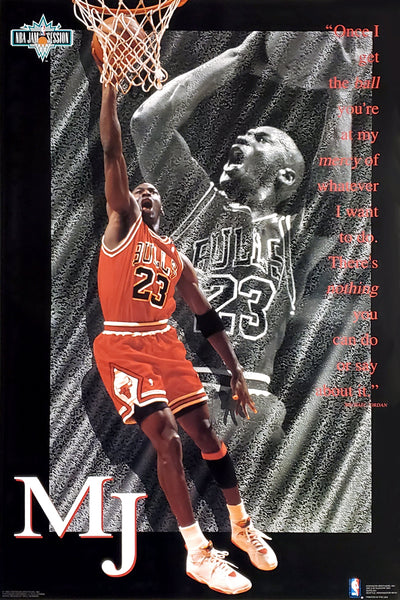 Michael Jordan "At My Mercy" Chicago Bulls 1993 NBA Theme Action Poster - Costacos Final Stock Collection