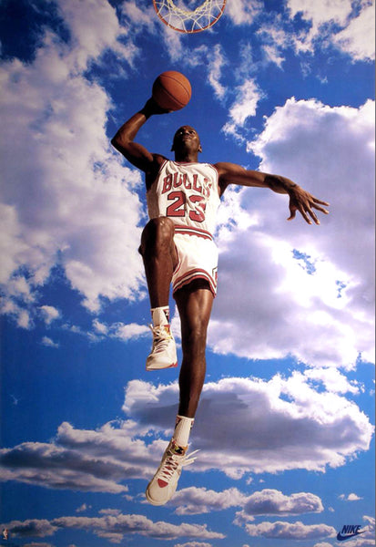 Michael Jordan "Sky Jordan" Chicago Bulls Vintage Original Nike 23"x35" Poster - Nike Inc. 1992