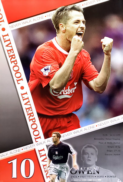 Michael Owen "Goal!" Liverpool FC Action Poster - U.K. 2003