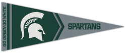 Michigan State Spartans "Go Green Go White" NCAA Team Logo Premium Felt Collector's Pennant - Wincraft
