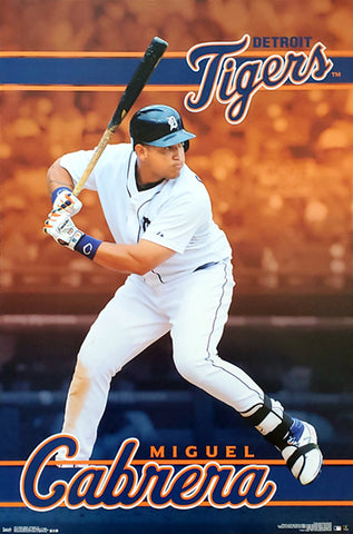 Miguel Cabrera "Blast" Detroit Tigers Official MLB Baseball Action Poster - Trends 2016