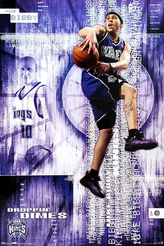 Mike Bibby "Droppin' Dimes" Sacramento Kings Poster - Costacos 2005