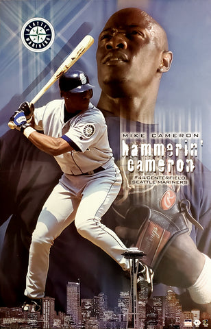 Mike Cameron "Hammerin' Cameron" Seattle Mariners Poster - Starline 2002