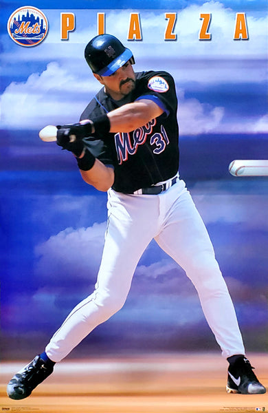 Mike Piazza "The Zone" New York Mets MLB Action Poster - Costacos Sports 2001
