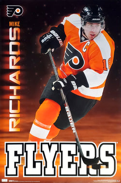 Mike Richards "Captain" Philadelphia Flyers NHL Hockey Action Poster - Costacos 2010