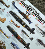 Evolution of Military Aircraft Historical Educational Aviation Poster - Eurographics Inc.