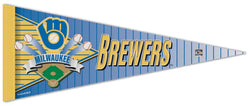 Milwaukee Brewers Retro-1990s-Style MLB Cooperstown Collection Premium Felt Team Pennant - Wincraft