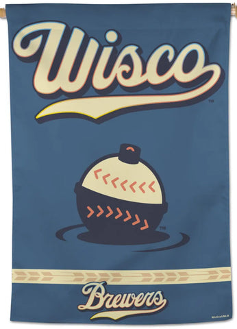 Milwaukee Brewers "Wisco" City Connect Edition Premium 28x40 Wall Banner - Wincraft 2026