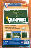 Milwaukee Bucks 2021 NBA Champions Official Commemorative DELUXE 3'x5' FLAG - Wincraft