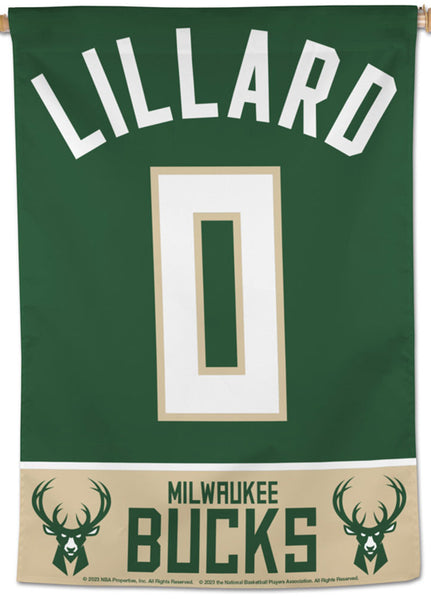 Milwaukee Bucks Damian Lillard Jersey Style Official NBA