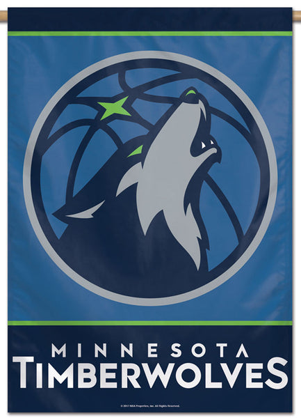 Minnesota Timberwolves Official NBA Basketball Premium 28x40 Team Logo Wall Banner - Wincraft Inc.