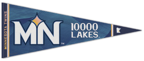 Minnesota Twins Official MLB City Connect "10,000 Lakes"-Style Premium Felt Pennant - Wincraft