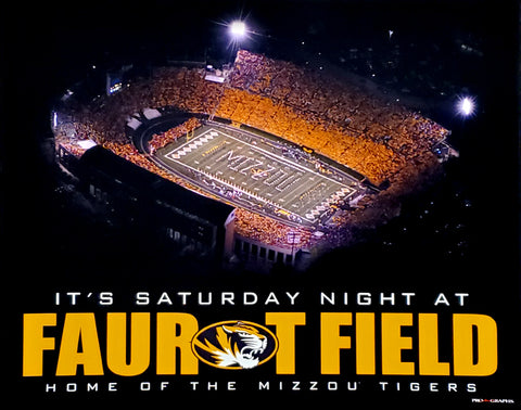Missouri Tigers Football "It's Saturday Night at Faurot Field" Poster Print - ProGraphs Inc.